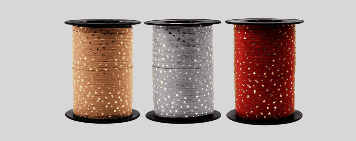 Papier-Ringelband Großrolle Stern Papier-Ringelband Großrolle Stern